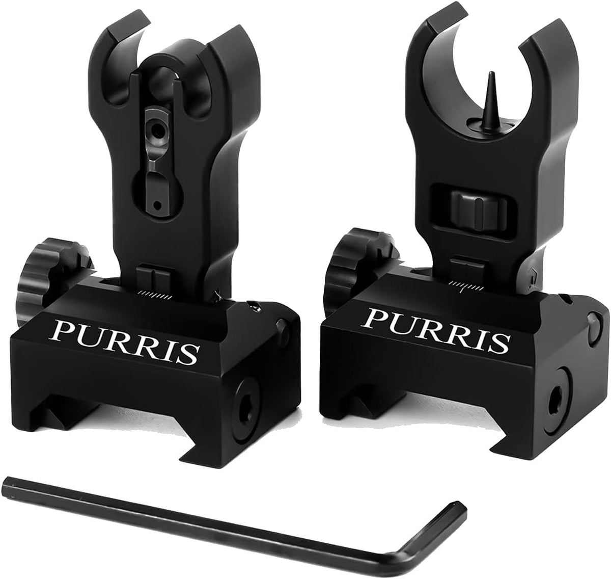 Flip Up Iron Sights Aluminum Front and Rear Set H422