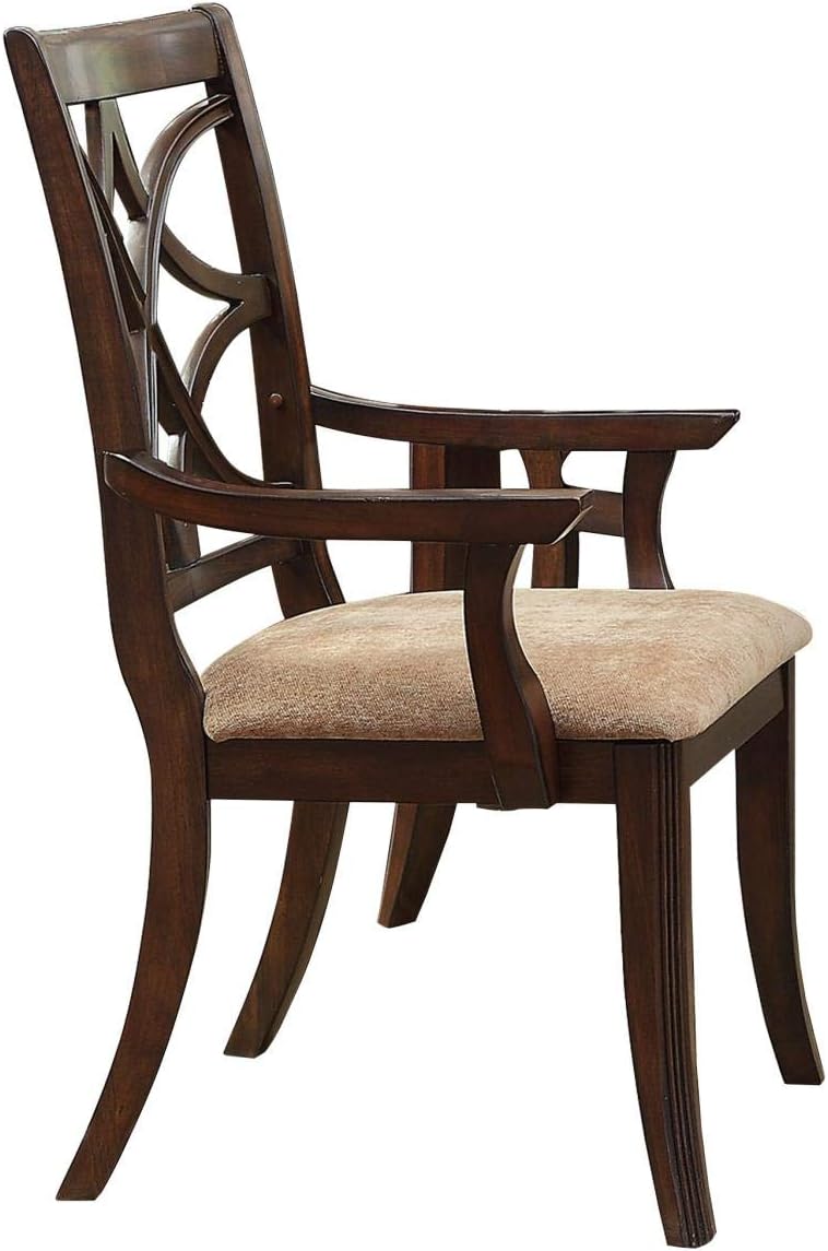 7 Piece Dining Room Set in Brown Cherry Z82891