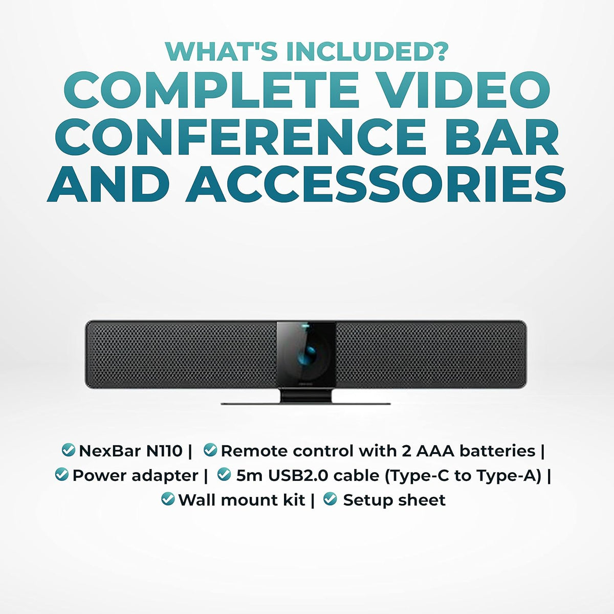 Video Conference System with Wide Angle Camera and Microphone I784