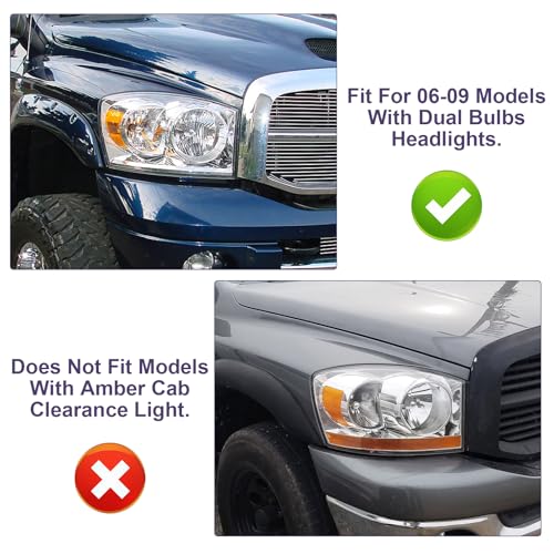 LED Projector Headlight Assembly for Dodge Ram 1500 2500 3500 K316