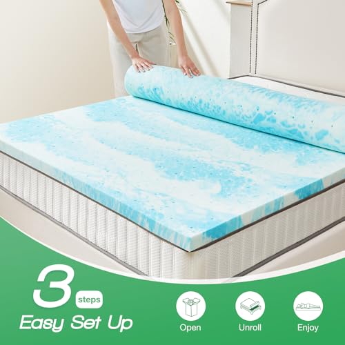 3 Inch Thick Gel Infused Memory Foam Mattress Topper King N46850