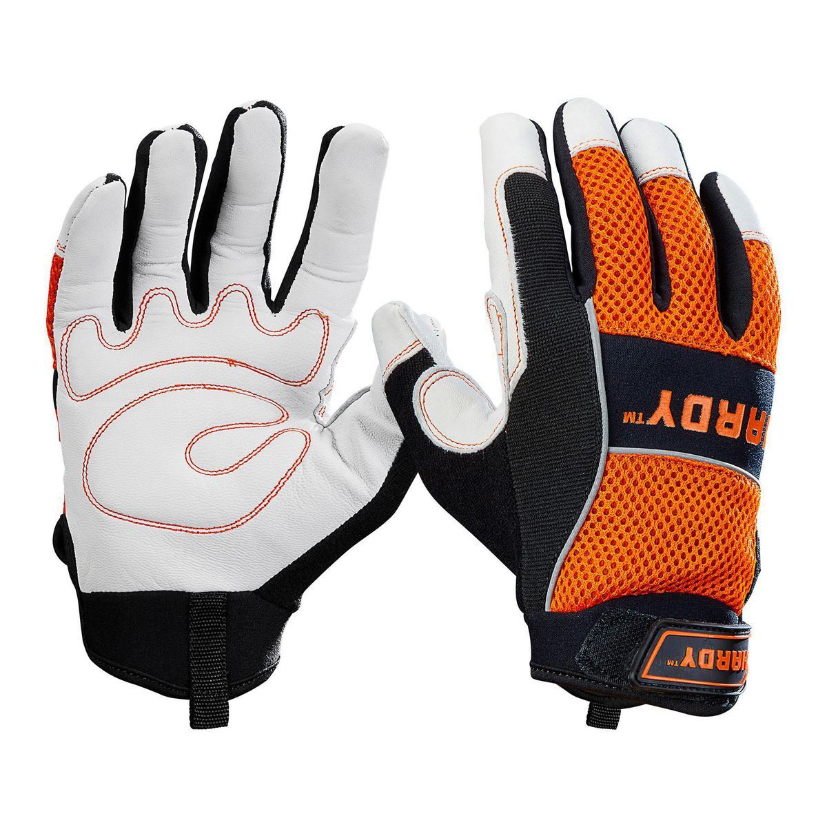 Goatskin Leather Gloves with Mesh Back C338