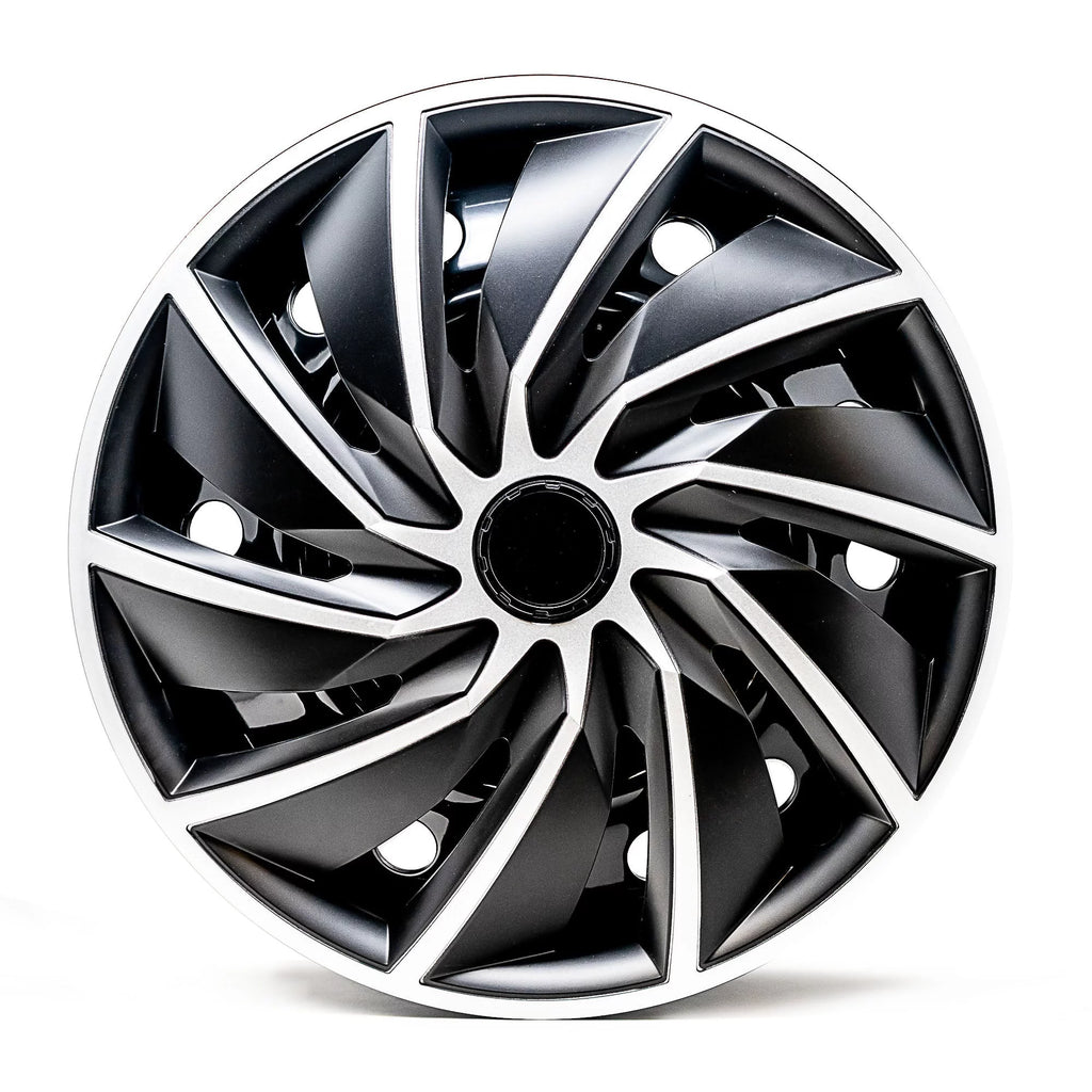 16" Silver & Black Wheel Covers, Set of 4 C161688