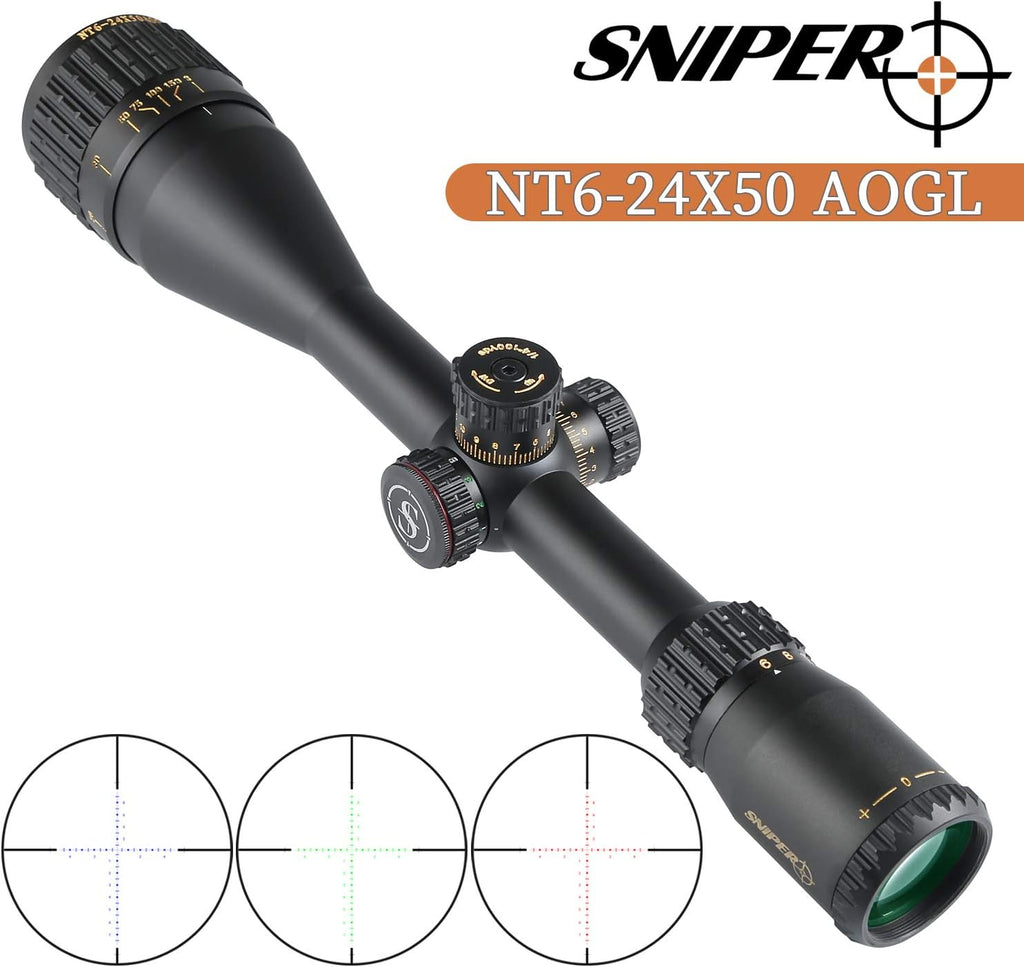 6-24x50 Scope Red/Green/Blue Illuminated Reticle C768541