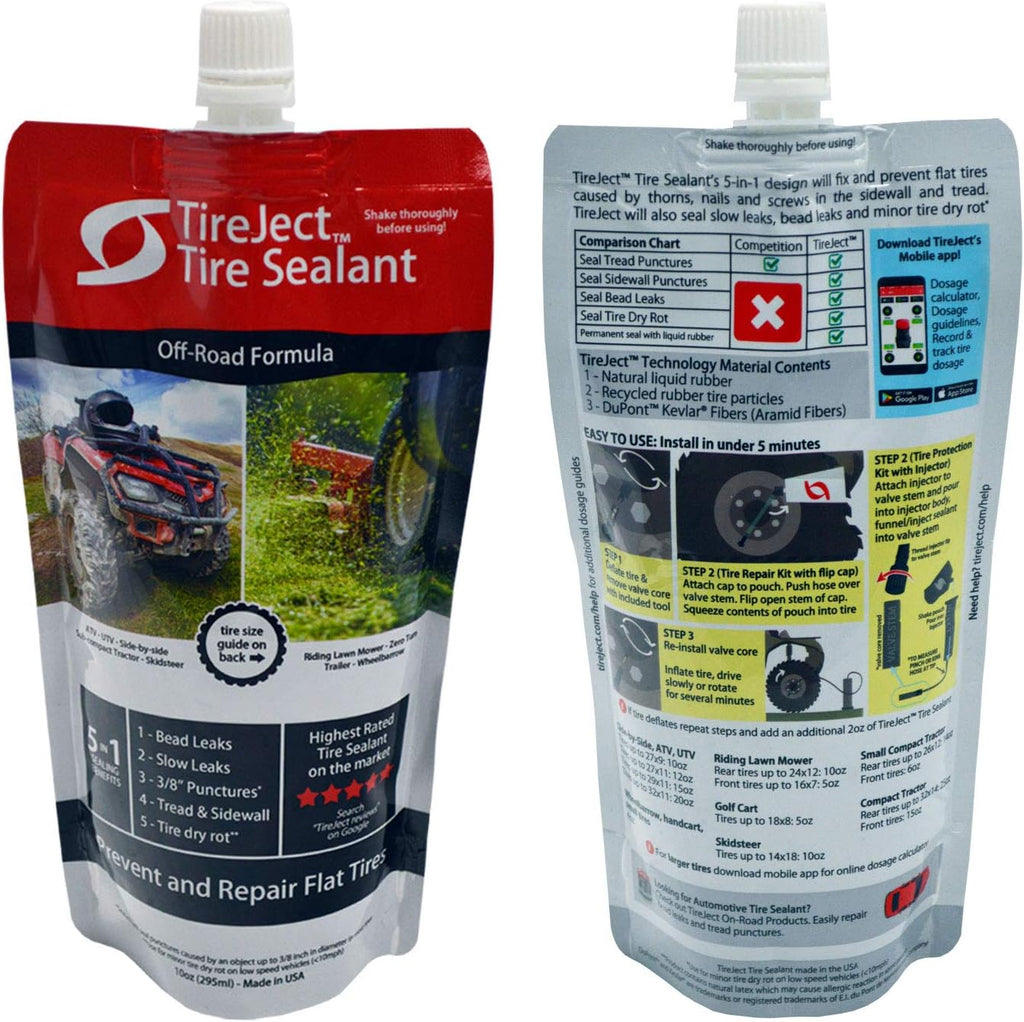 5-in-1 Flat Tire Protection Kit with Sealant Injector, Pack of 2 Q5830