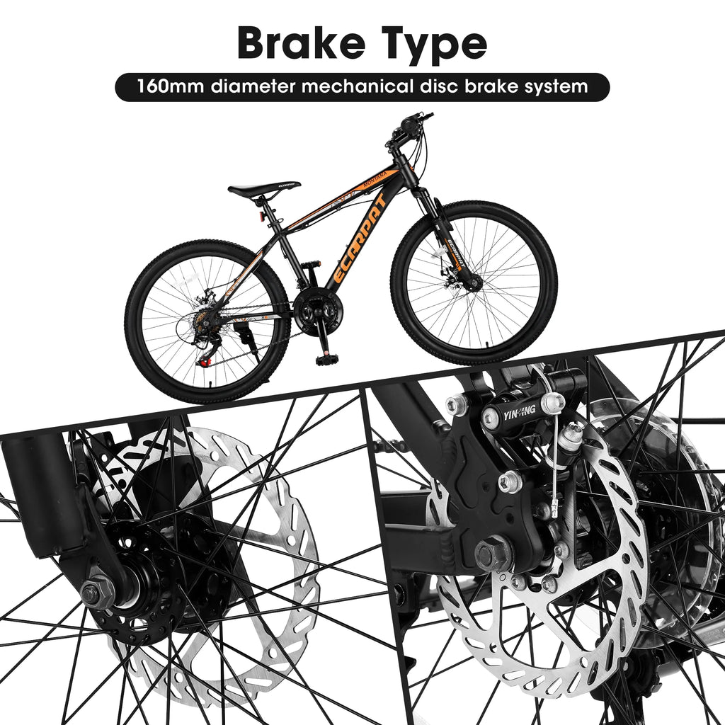 24 inch Aluminum Mountain Bike with Disc Brakes A679