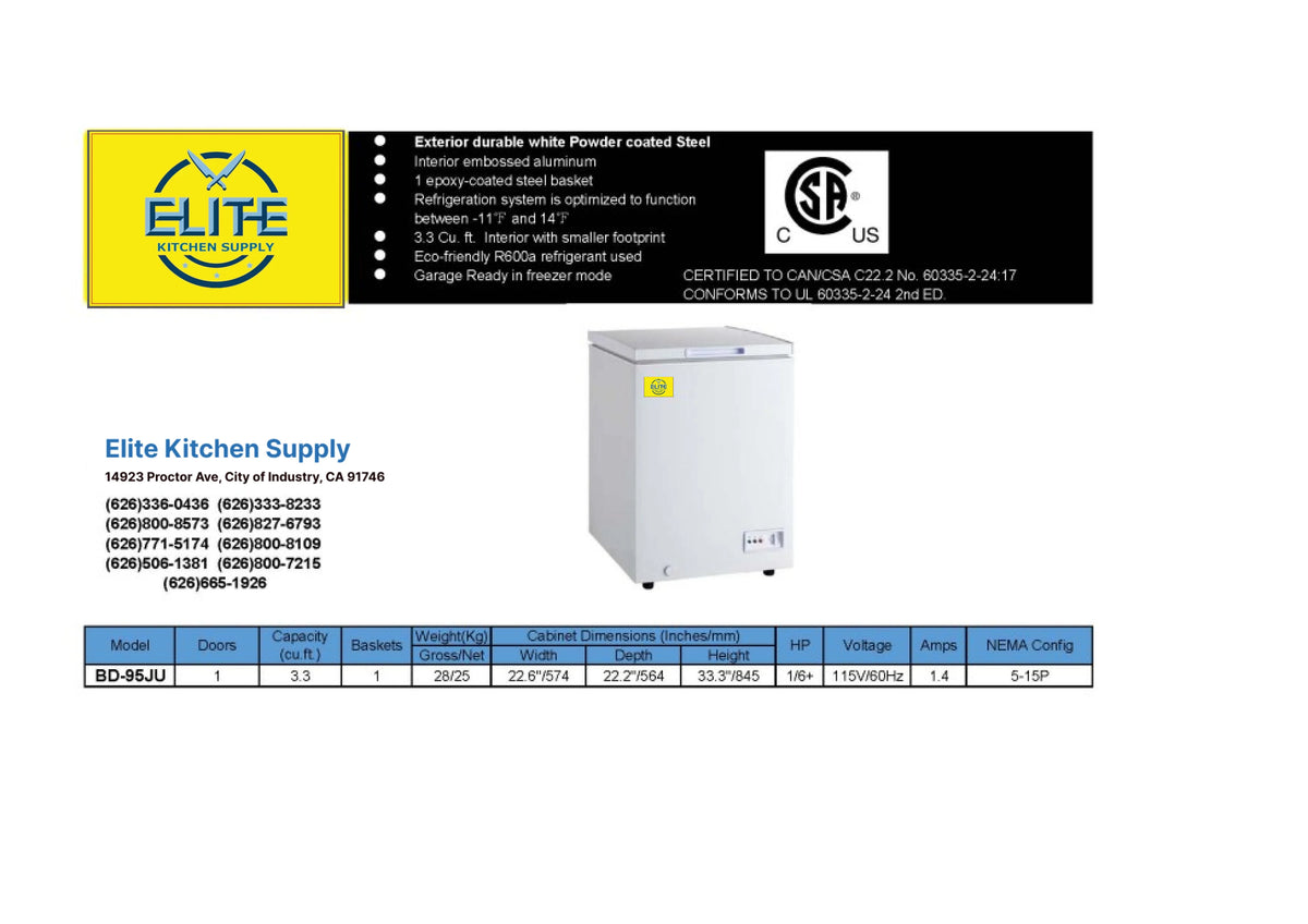 3.5 Cu. ft. Chest Freezer V438855