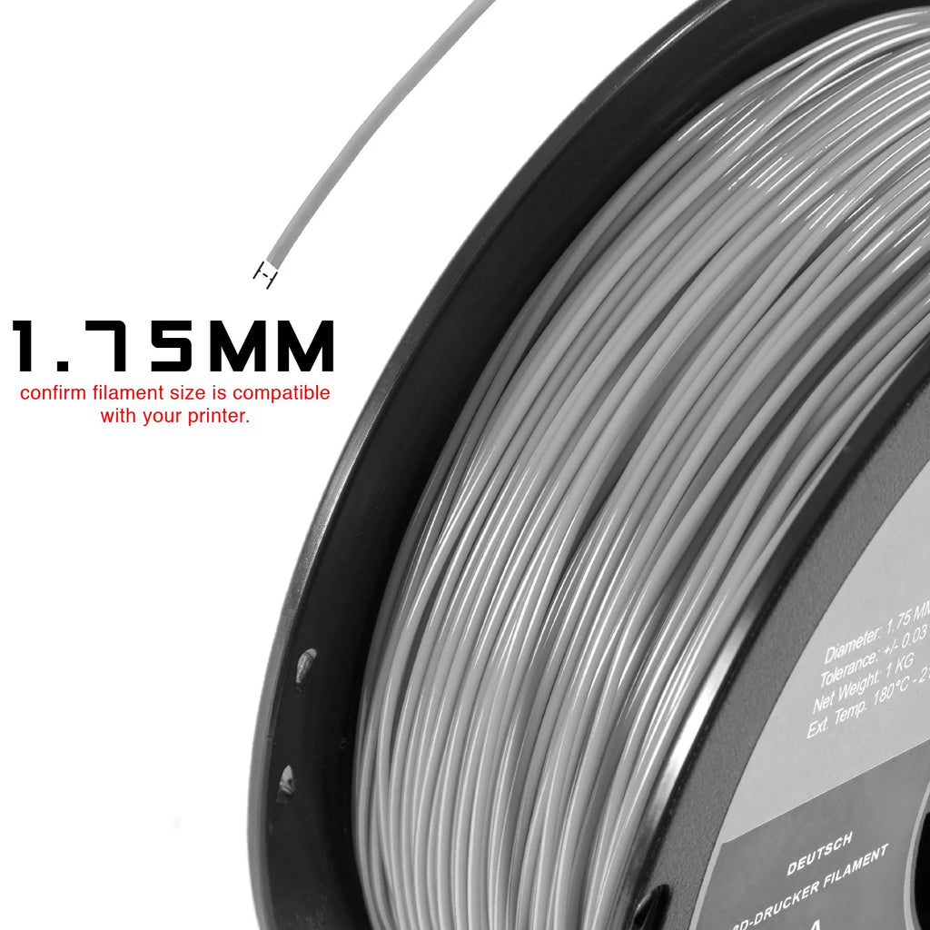 PLA 3D Printer Filament 1.75 mm 1 kg Spool Transparent Blue X27171