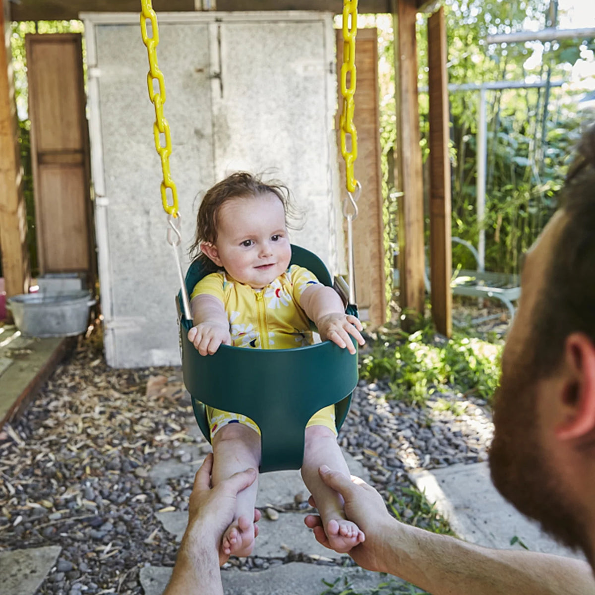High Back Toddler Bucket Swing Seat with Coated Chains H37253