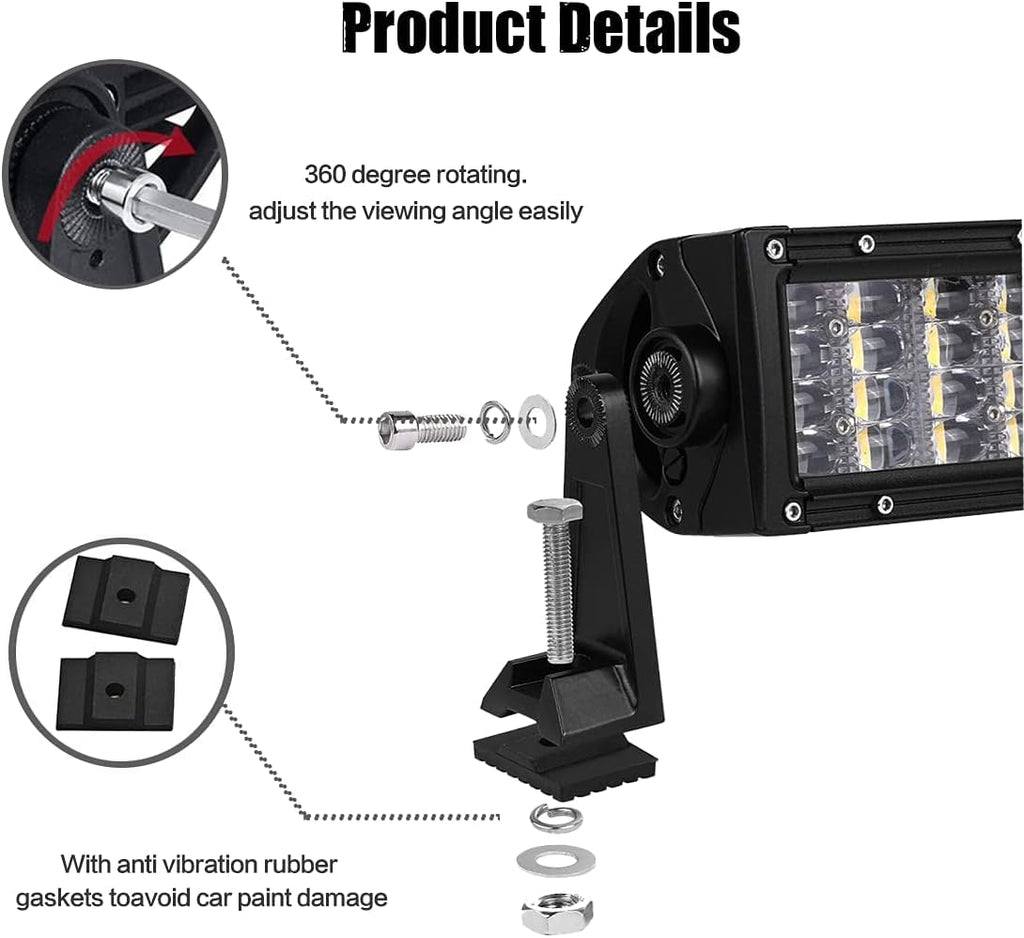LED Light Bar Mounting Bracket Kit 2PCS C779
