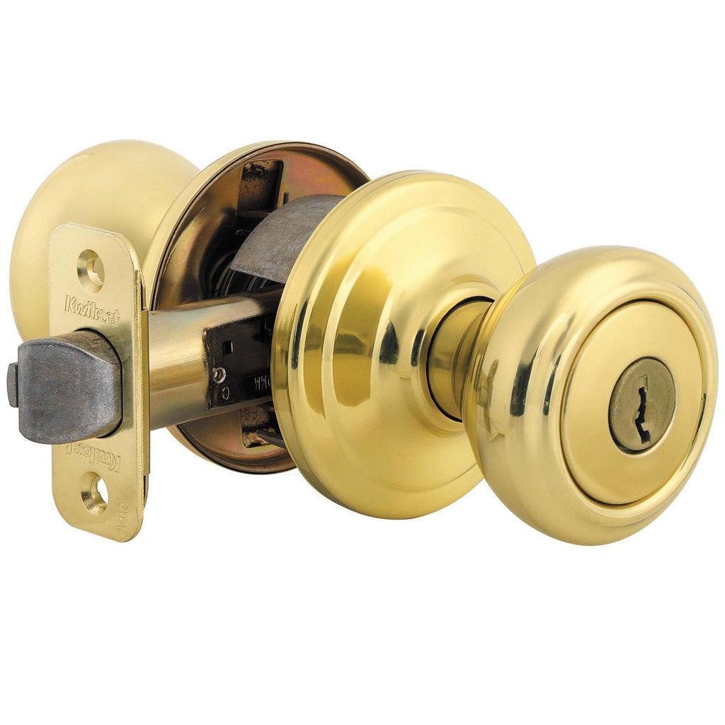 Brass Gold Keyed Entry Door Knobset C96908