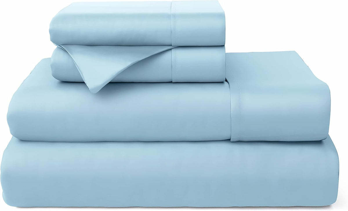Black 4 Piece Bamboo Viscose Bed Sheet Set W799091