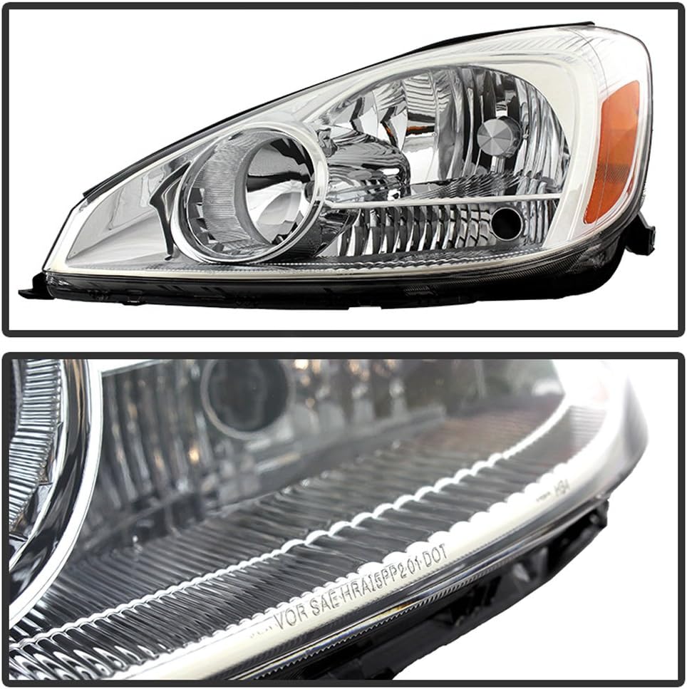 Chrome Housing Headlights Headlamps Assembly Set M183