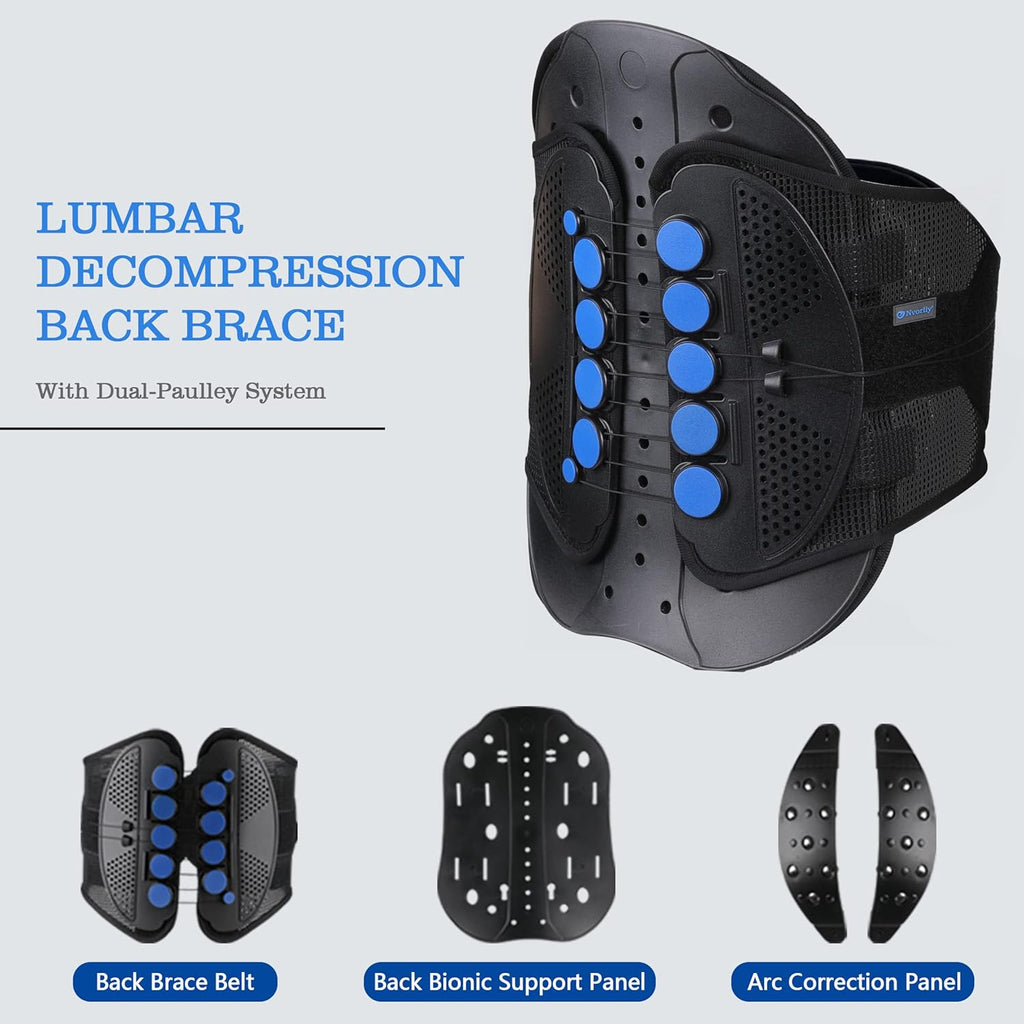 Lumbar Lower Back Brace LSO Support Waist Sacral Orthosis (X-Large) U2739