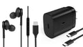 25W Type C UL Certified Charger with 4FT USB C Cable and USB Type C Headphones Q368