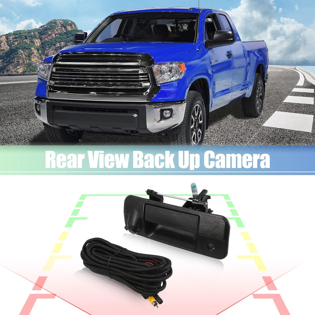 Tailgate Rear View Back Up Camera Set with Liftgate Handle for Toyota Tundra 2007-2013 Pack of 2 W2543