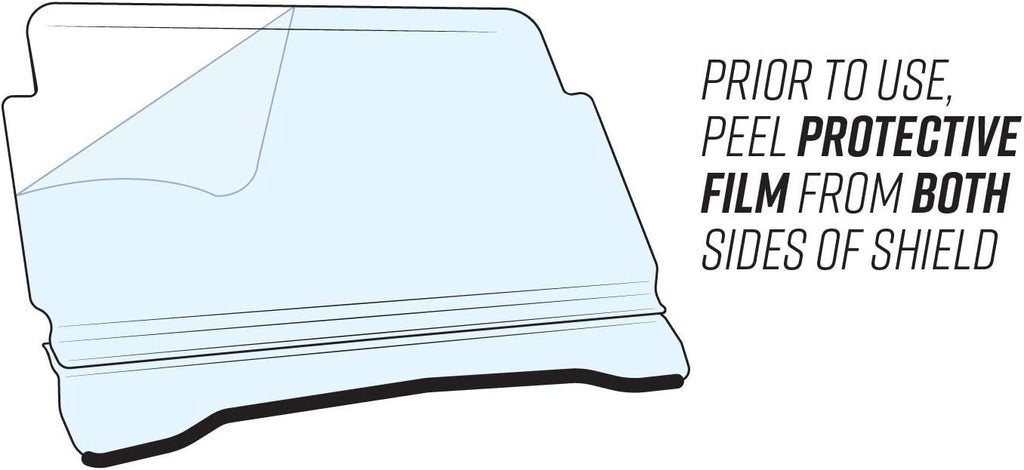 Clear Scratch Resistant Flip Windshield D707789