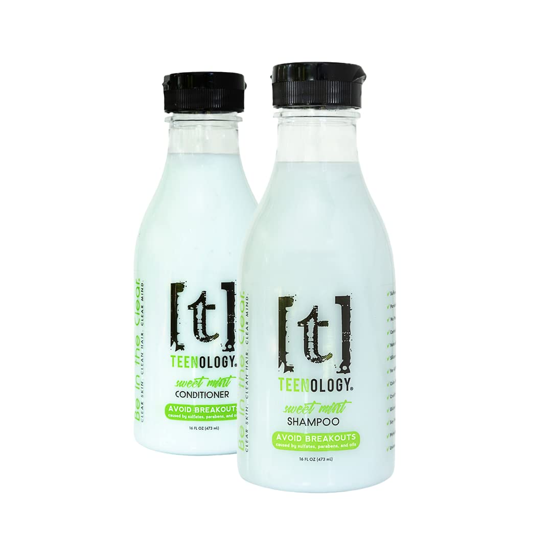Shampoo and Conditioner Bundle, Sulfate and Paraben Free, Noncomedogenic, 16 oz Q240