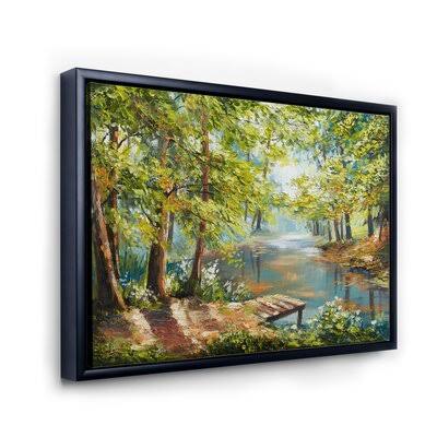 Black Floater Frame Canvas Painting G4102