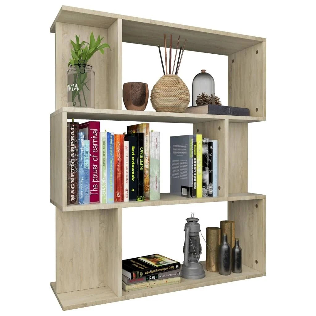 Sonoma Oak Chipboard Book Cabinet Room Divider H603464