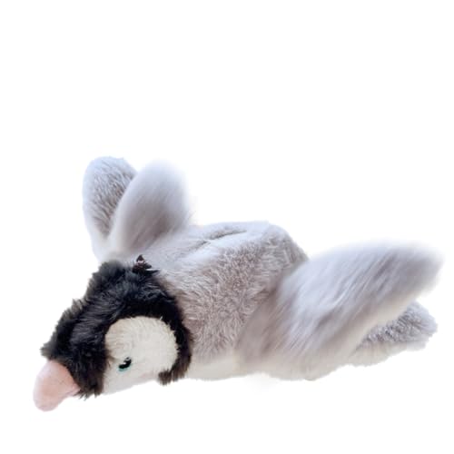 Interactive Chirping Bird with Flapping Wings Rechargeable Cat Toy (Grey) K581