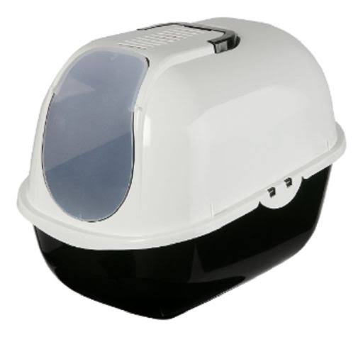 Comfy Cat Covered Sandpit Black and White 40x51x38 cm M157228