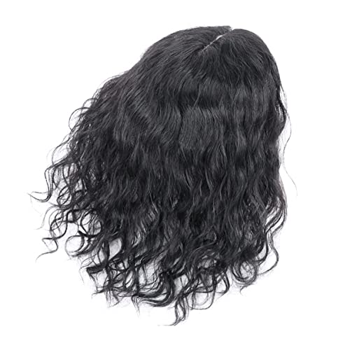 Dark Brown 12" Silktop Human Hair Topper Y2240