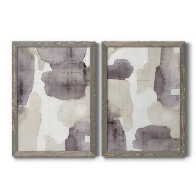 Gray Framed Canvas Print S980