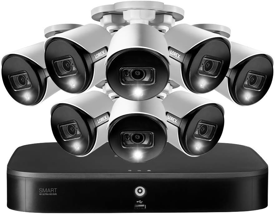 8 Channel 4K Security Camera System with 8 Cameras and 2TB DVR P3606