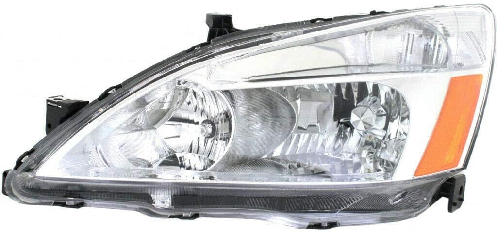 2003-2007 Honda Accord Headlight Assembly Driver Side with Bulbs V1991