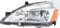 2003-2007 Honda Accord Headlight Assembly Driver Side with Bulbs V1991