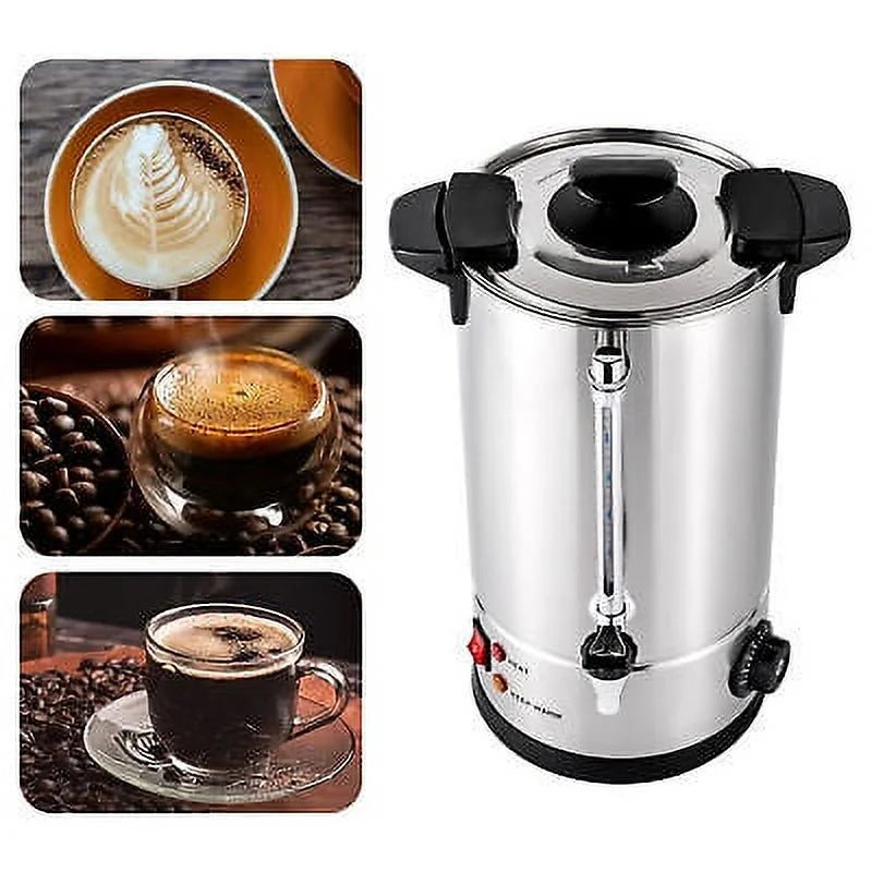 10L Commercial Stainless Steel Hot Water Boiler Tea Urn O9683
