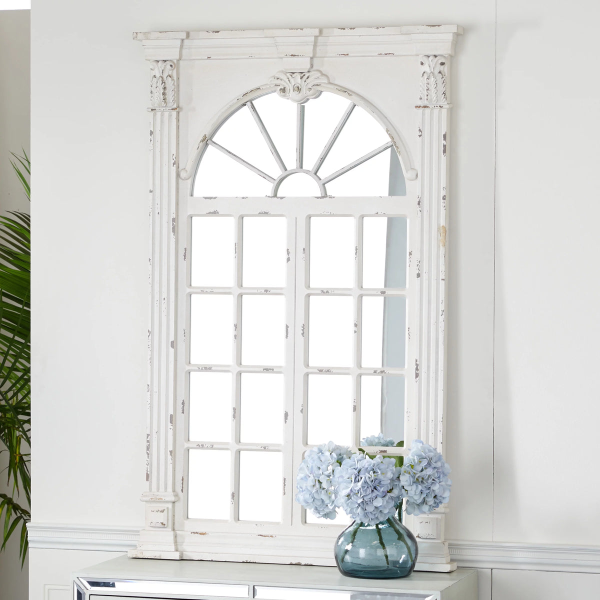 Cream Arched Wall Mirror S897