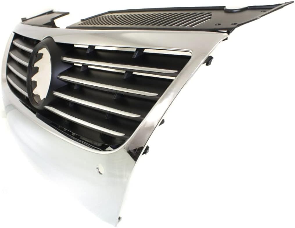 Chrome Shell Black Insert Grille Assembly for Volkswagen Passat 2006-2010 T9399