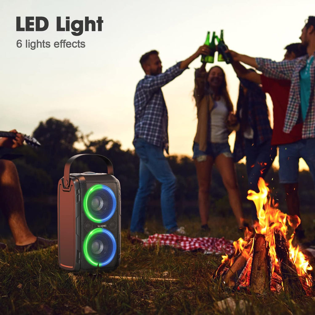 80W Bluetooth Speaker with LED Lights X9739