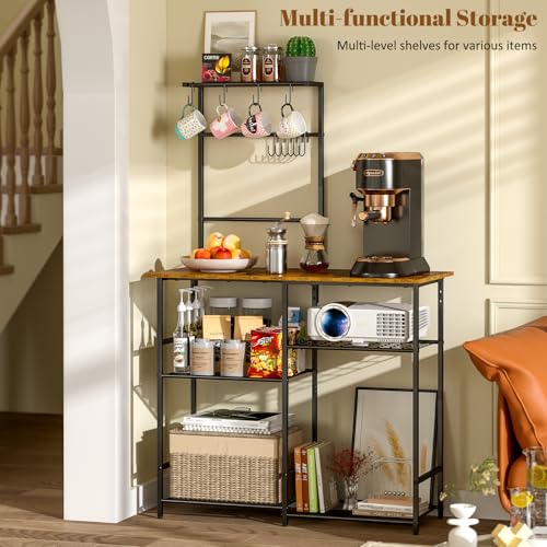 6-Tier Kitchen Baker's Rack with Storage C5587