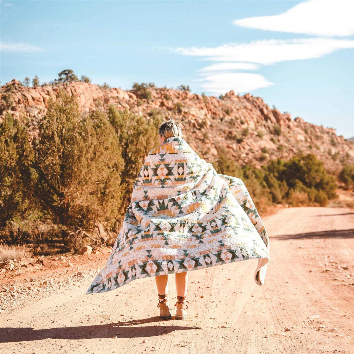 Sherpa Fleece Waterproof Blanket R15109