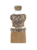 Suede Leopard Top + Skirt Set G190