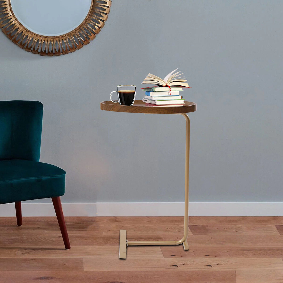 Gold Metal End Table 24 inch A716167