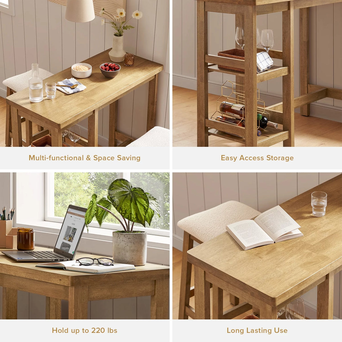 Bar Table Dining Table Set for 2 E7838