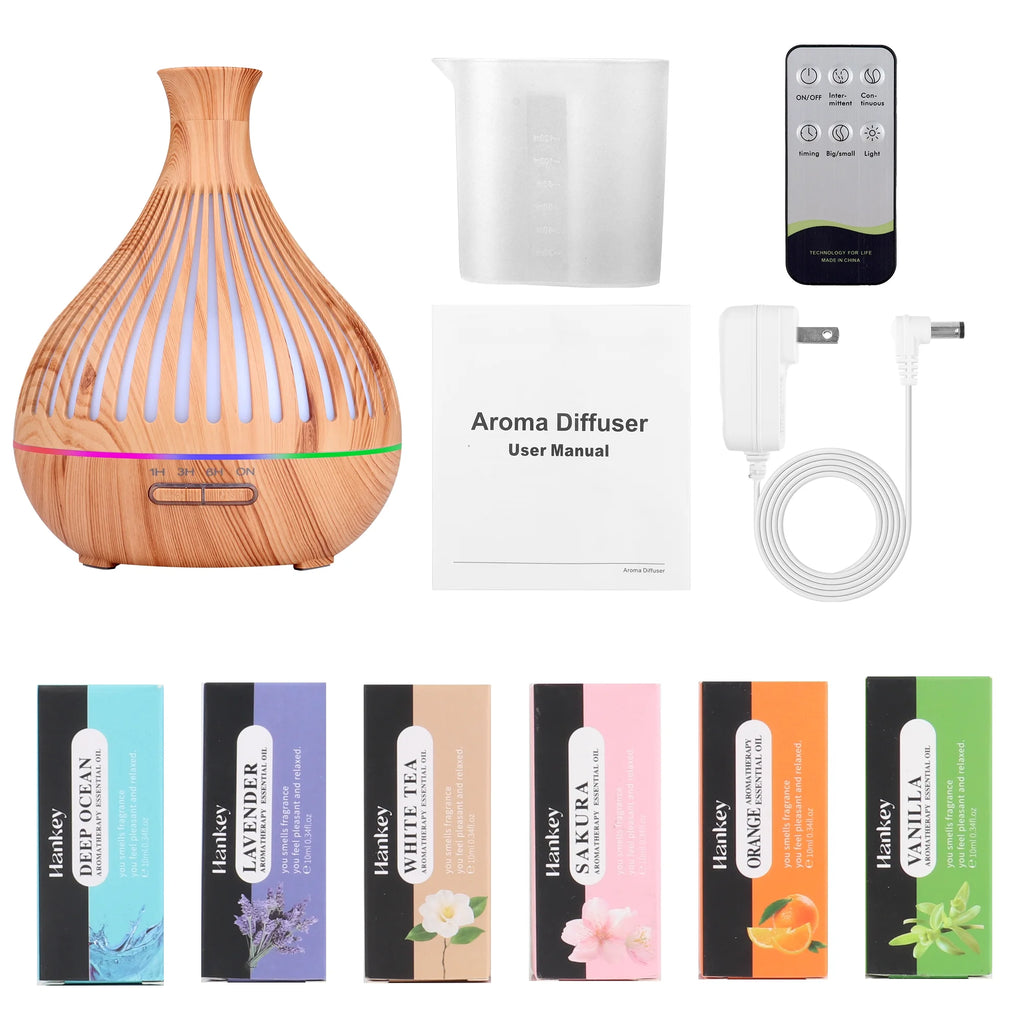 500ML Ultrasonic Diffuser with Remote Control & Timer D9570