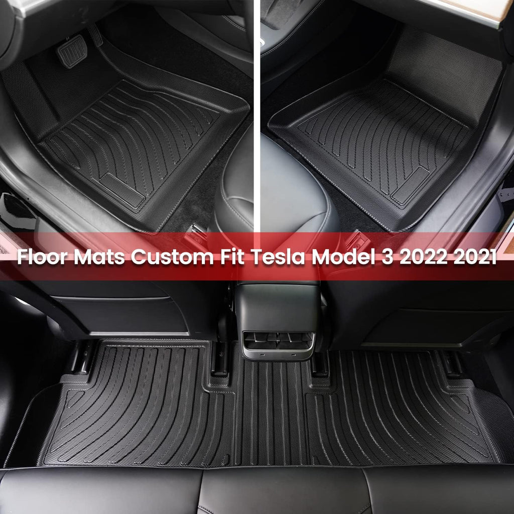 All Weather Anti-Slip Waterproof TPE Floor Mats Trunk Mat Q2225