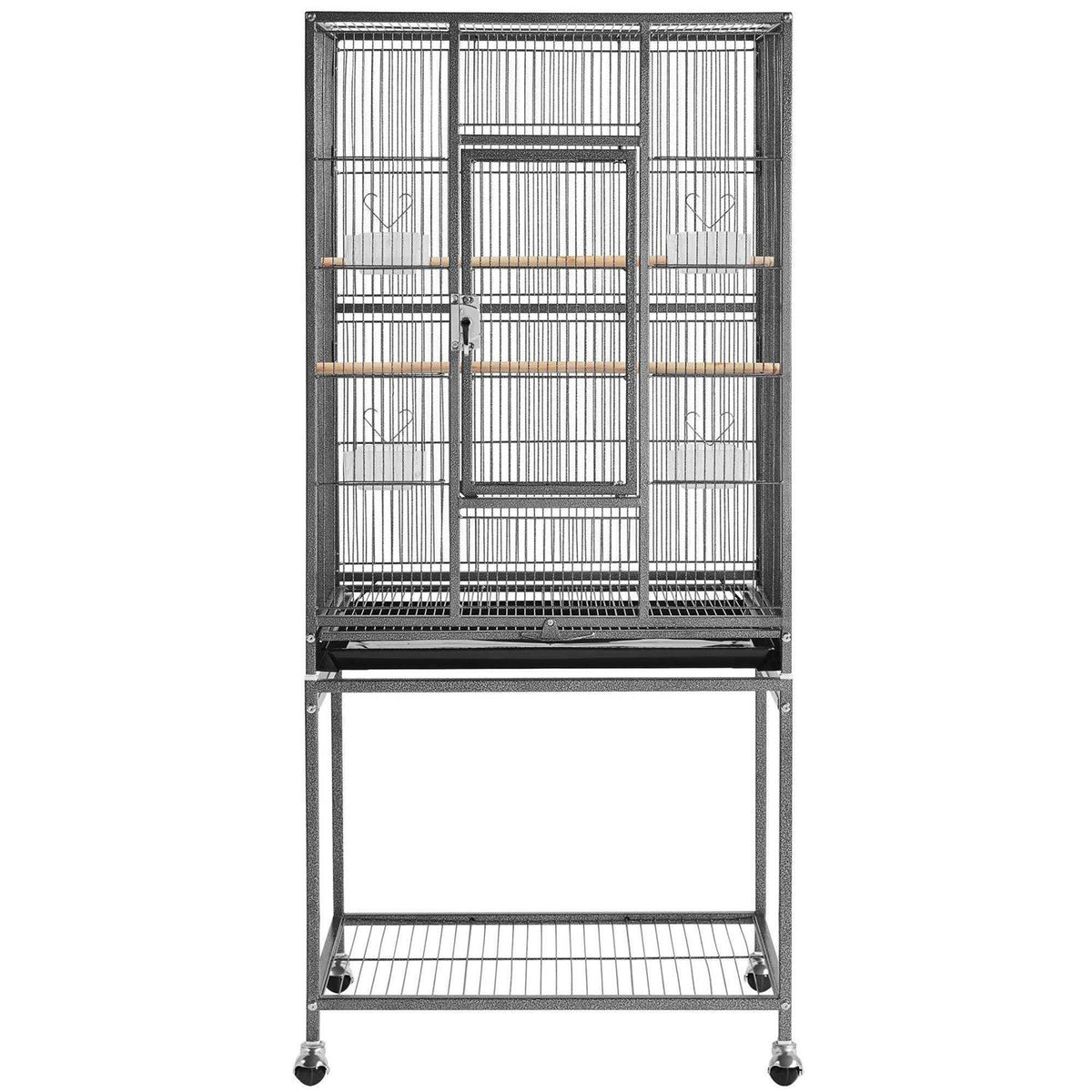 Metal Bird Cage with Rolling Detachable Stand S708