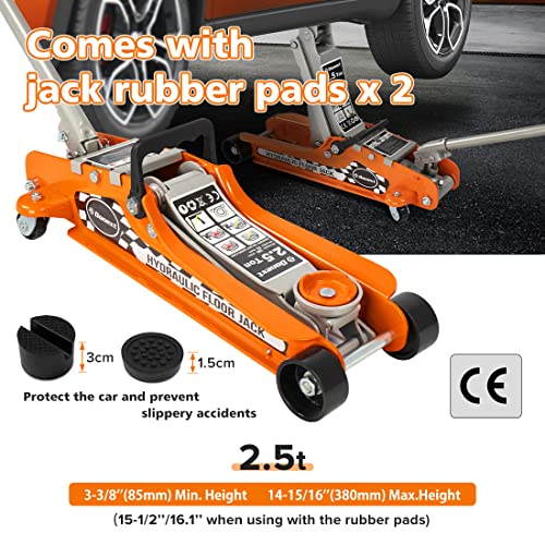 2.5 Ton Low Profile Hydraulic Steel Floor Jack M107