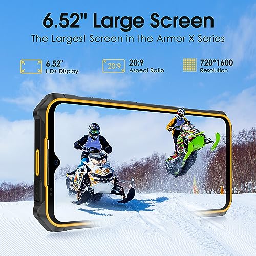 Black Rugged Smartphone, 12+64GB, 50MP Rear Camera, 6.52” Screen, 6320mAh Q439563