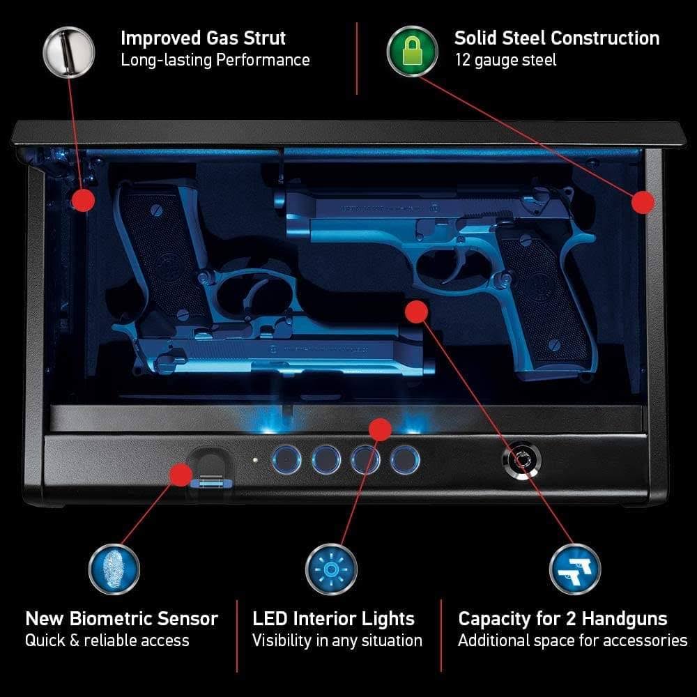 XL Biometric Pistol Safe O1005