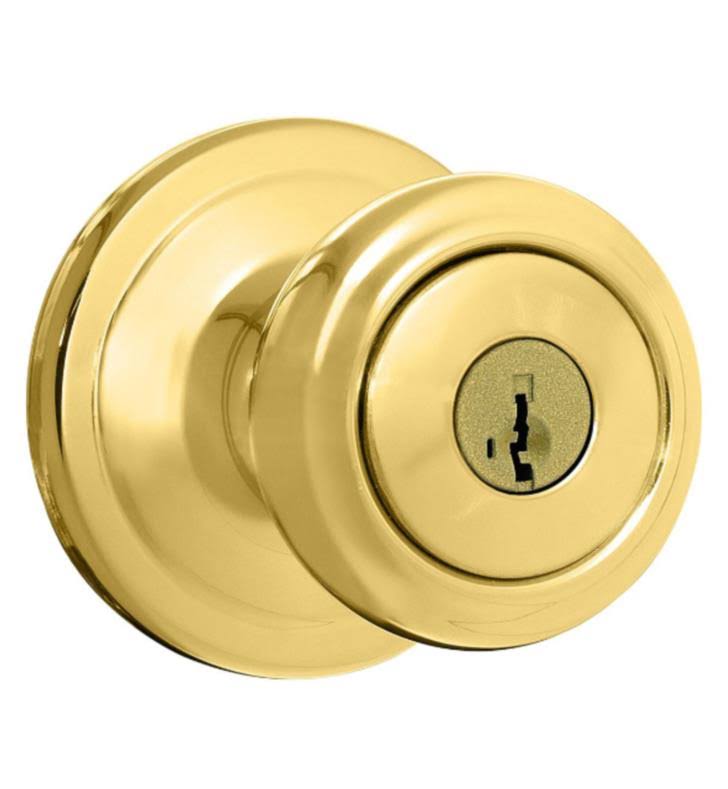 Brass Gold Keyed Entry Door Knobset C96908