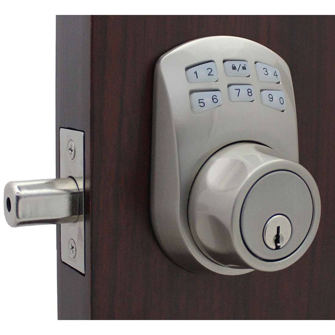 Slim Line Electronic Keypad Deadbolt Lock T64282