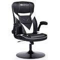 White Height Adjustable Swivel Rocking Gaming Chair L8032