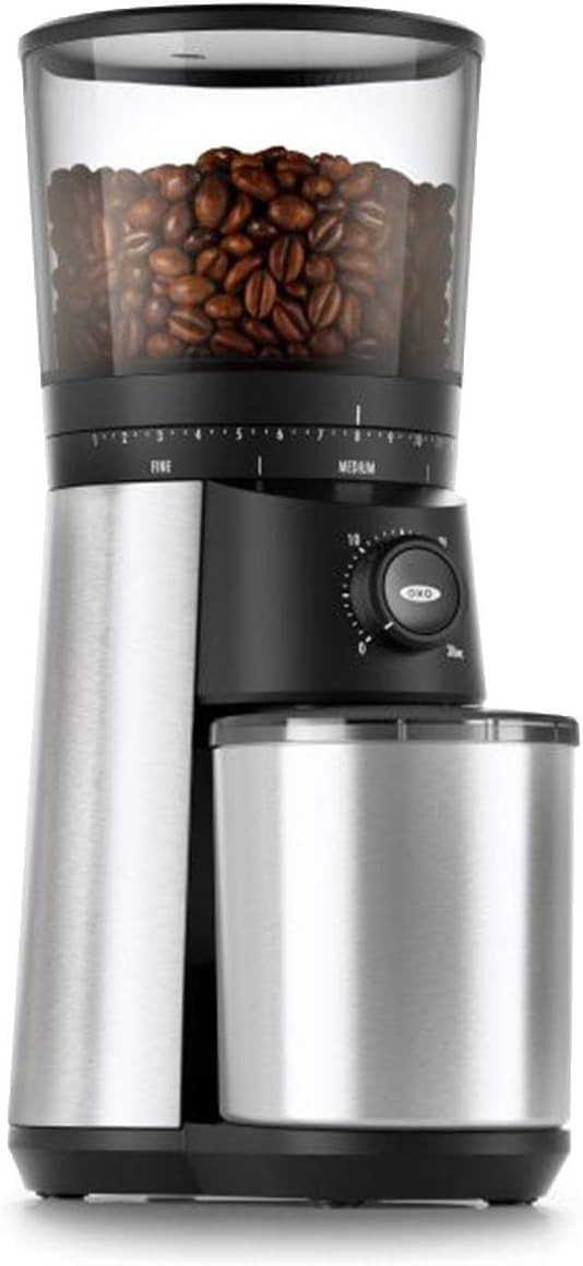 9 Cup Programmable Coffee Maker Bundle Conical Burr Coffee Grinder Stainless Steel/Black H15621